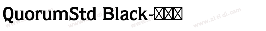 QuorumStd Black字体转换